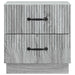 Dulap de noapte Sonoma gri 43 x 34,5 x 44,5 cm Lemn prelucrat - WALTI WALTI
