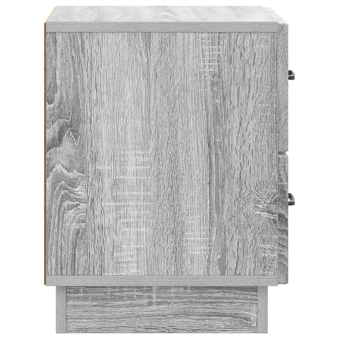 Dulap de noapte Sonoma gri 43 x 34,5 x 44,5 cm Lemn prelucrat - WALTI WALTI