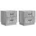 Dulap de noapte cu sertar 2 pcs Sonoma gri 43 x 34,5 x 44,5 cm - WALTI WALTI