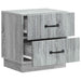 Dulap de noapte cu sertar 2 pcs Sonoma gri 43 x 34,5 x 44,5 cm - WALTI WALTI