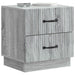 Dulap de noapte cu sertar 2 pcs Sonoma gri 43 x 34,5 x 44,5 cm - WALTI WALTI