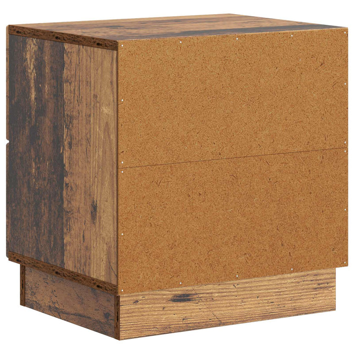 Dulap de noapte cu sertar 2 pcs Lemn vechi 43 x 34,5 x 44,5 cm - WALTI WALTI