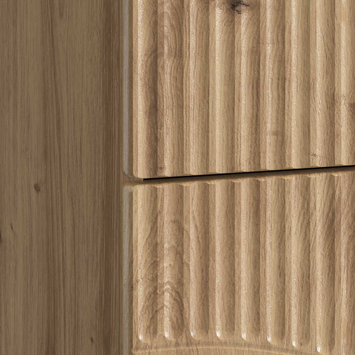 Dulap de noapte 2 pcs Stejar Artizanal 43 x 34,5 x 44,5 cm - WALTI WALTI