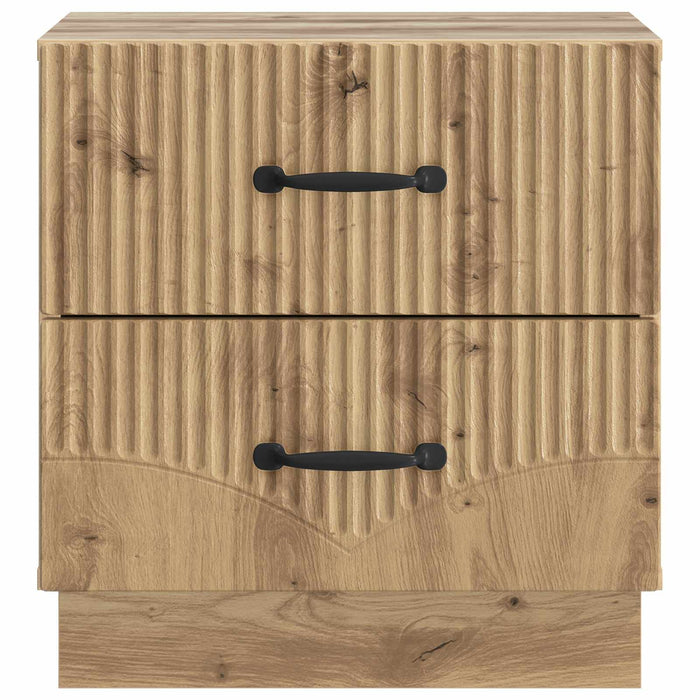 Dulap de noapte 2 pcs Stejar Artizanal 43 x 34,5 x 44,5 cm - WALTI WALTI