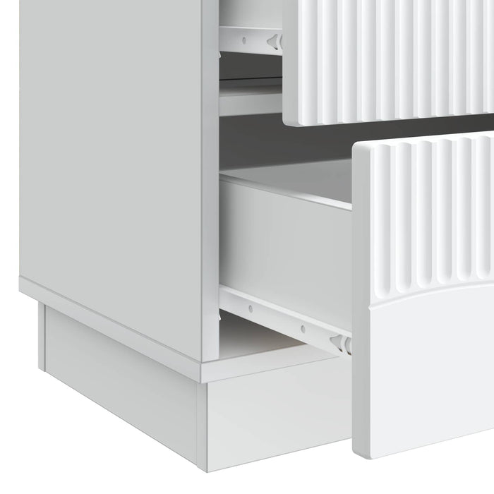 Dulap de noapte Alb 62 x 34,5 x 44,5 cm Lemn prelucrat - WALTI WALTI