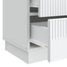 Dulap de noapte Alb 62 x 34,5 x 44,5 cm Lemn prelucrat - WALTI WALTI
