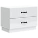 Dulap de noapte Alb 62 x 34,5 x 44,5 cm Lemn prelucrat - WALTI WALTI