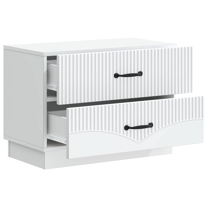 Dulap de noapte Alb 62 x 34,5 x 44,5 cm Lemn prelucrat - WALTI WALTI