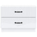 Dulap de noapte Alb 62 x 34,5 x 44,5 cm Lemn prelucrat - WALTI WALTI
