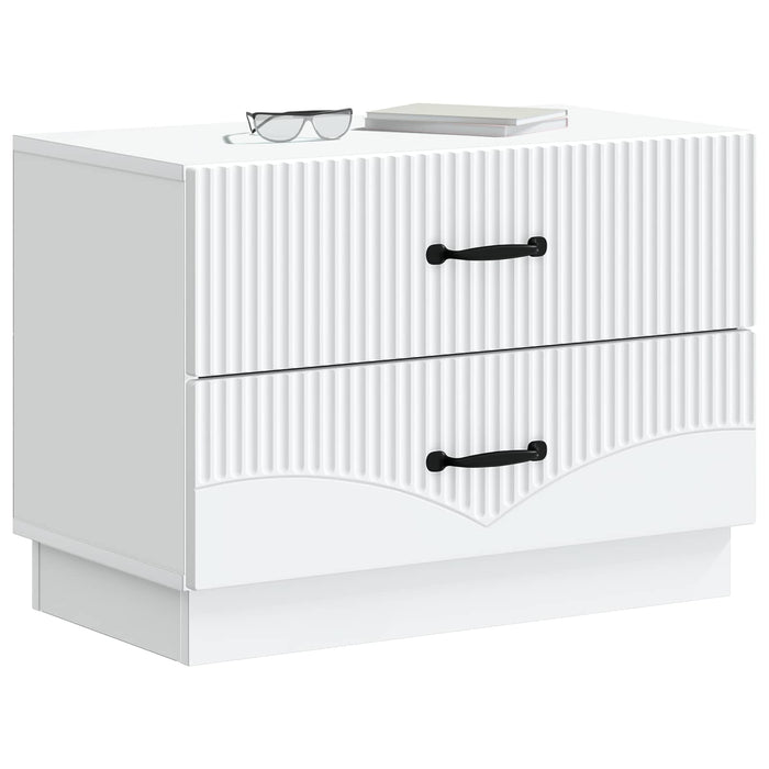Dulap de noapte Alb 62 x 34,5 x 44,5 cm Lemn prelucrat - WALTI WALTI