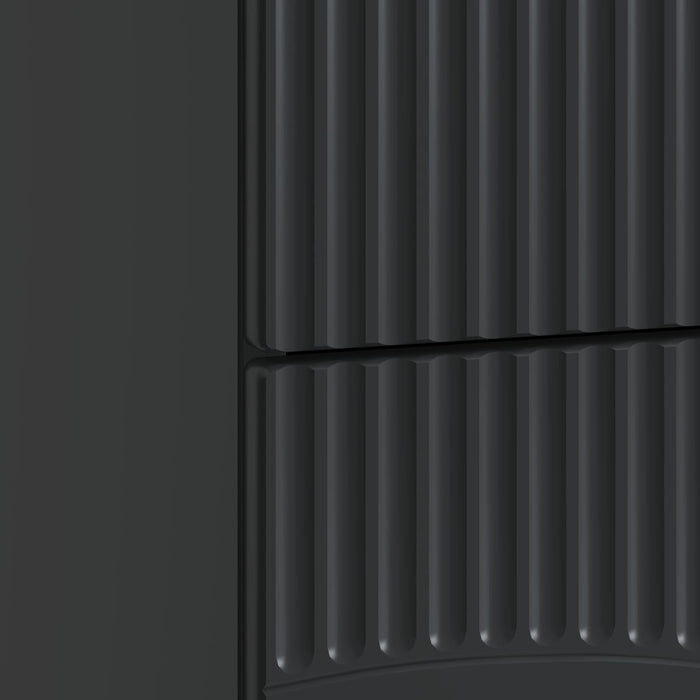 Dulap de noapte Negru 62 x 34,5 x 44,5 cm Lemn prelucrat - WALTI WALTI