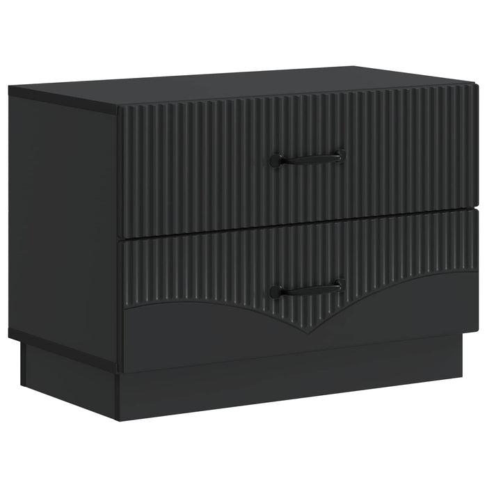 Dulap de noapte Negru 62 x 34,5 x 44,5 cm Lemn prelucrat - WALTI WALTI