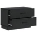 Dulap de noapte Negru 62 x 34,5 x 44,5 cm Lemn prelucrat - WALTI WALTI