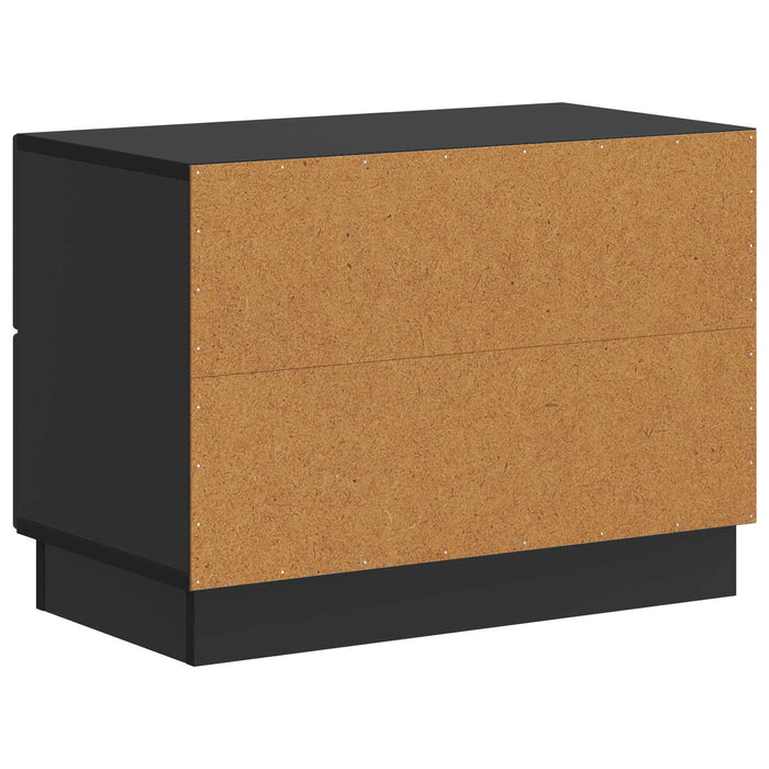 Dulap de noapte Negru 62 x 34,5 x 44,5 cm Lemn prelucrat - WALTI WALTI