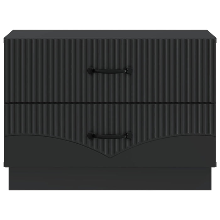 Dulap de noapte Negru 62 x 34,5 x 44,5 cm Lemn prelucrat - WALTI WALTI