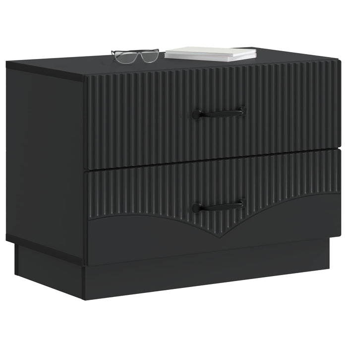 Dulap de noapte Negru 62 x 34,5 x 44,5 cm Lemn prelucrat - WALTI WALTI