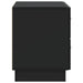 Dulap de noapte Negru 62 x 34,5 x 44,5 cm Lemn prelucrat - WALTI WALTI