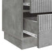 Dulap de noapte Gri Beton 62 x 34,5 x 44,5 cm Lemn prelucrat - WALTI WALTI