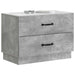 Dulap de noapte Gri Beton 62 x 34,5 x 44,5 cm Lemn prelucrat - WALTI WALTI