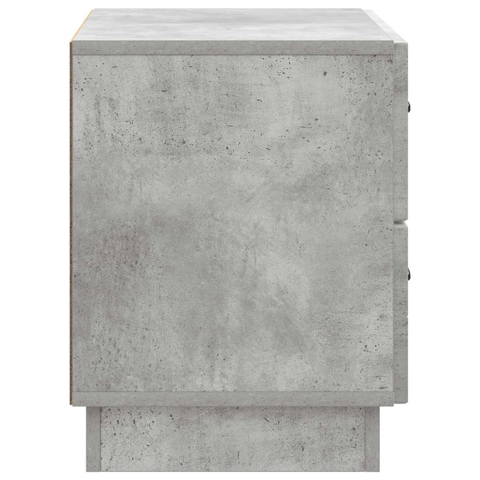 Dulap de noapte Gri Beton 62 x 34,5 x 44,5 cm Lemn prelucrat - WALTI WALTI
