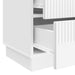 Dulap de noapte cu sertar Alb foarte lucios 62 x 34,5 x 44,5 cm - WALTI WALTI
