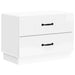 Dulap de noapte cu sertar Alb foarte lucios 62 x 34,5 x 44,5 cm - WALTI WALTI