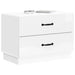 Dulap de noapte cu sertar Alb foarte lucios 62 x 34,5 x 44,5 cm - WALTI WALTI