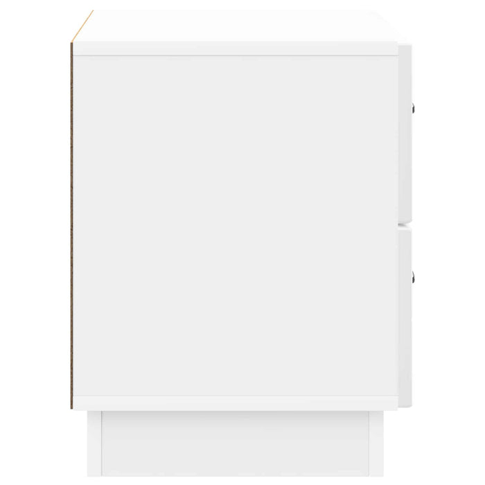 Dulap de noapte cu sertar Alb foarte lucios 62 x 34,5 x 44,5 cm - WALTI WALTI