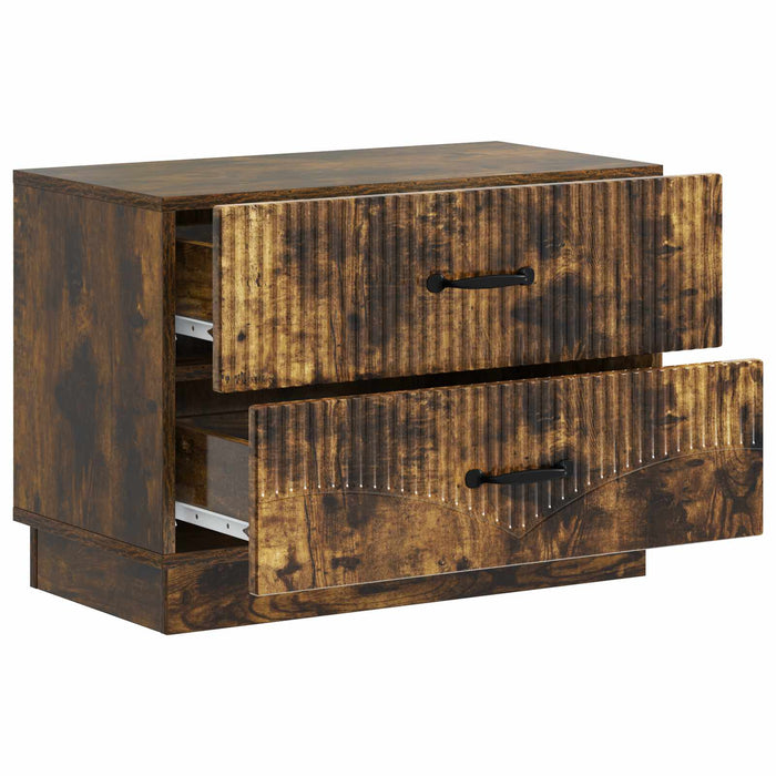 Dulap de noapte cu sertar Stejar fumuriu 62 x 34,5 x 44,5 cm - WALTI WALTI