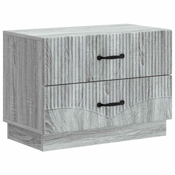 Dulap de noapte Sonoma gri 62 x 34,5 x 44,5 cm Lemn prelucrat - WALTI WALTI