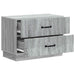 Dulap de noapte Sonoma gri 62 x 34,5 x 44,5 cm Lemn prelucrat - WALTI WALTI