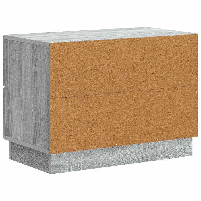 Dulap de noapte Sonoma gri 62 x 34,5 x 44,5 cm Lemn prelucrat - WALTI WALTI