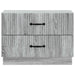 Dulap de noapte Sonoma gri 62 x 34,5 x 44,5 cm Lemn prelucrat - WALTI WALTI