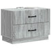 Dulap de noapte Sonoma gri 62 x 34,5 x 44,5 cm Lemn prelucrat - WALTI WALTI