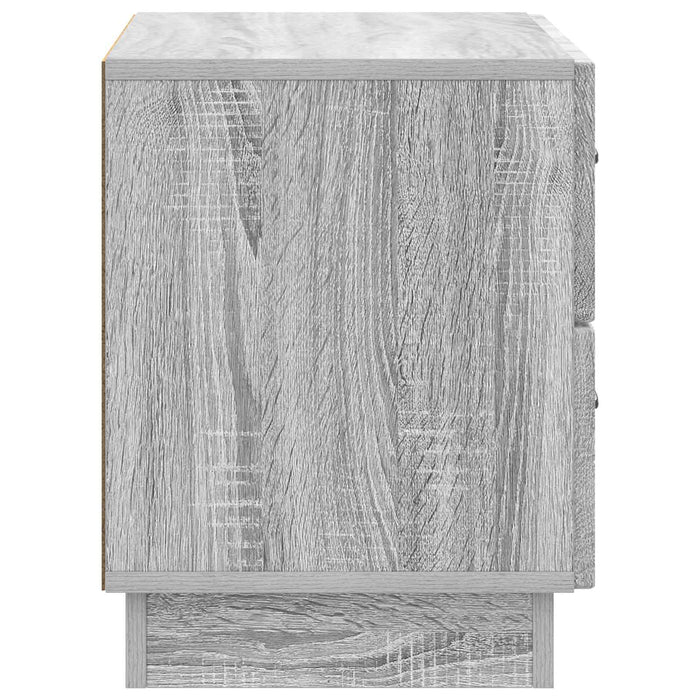 Dulap de noapte Sonoma gri 62 x 34,5 x 44,5 cm Lemn prelucrat - WALTI WALTI