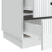 Dulap de noapte cu sertar Alb 43 x 41 x 63,5 cm Lemn prelucrat - WALTI WALTI