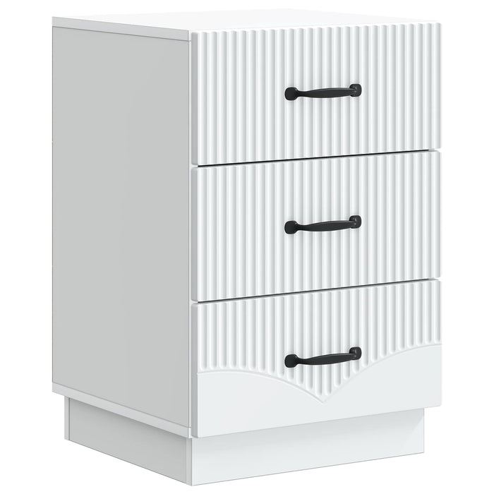 Dulap de noapte cu sertar Alb 43 x 41 x 63,5 cm Lemn prelucrat - WALTI WALTI