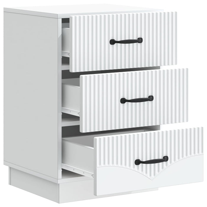 Dulap de noapte cu sertar Alb 43 x 41 x 63,5 cm Lemn prelucrat - WALTI WALTI