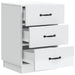 Dulap de noapte cu sertar Alb 43 x 41 x 63,5 cm Lemn prelucrat - WALTI WALTI