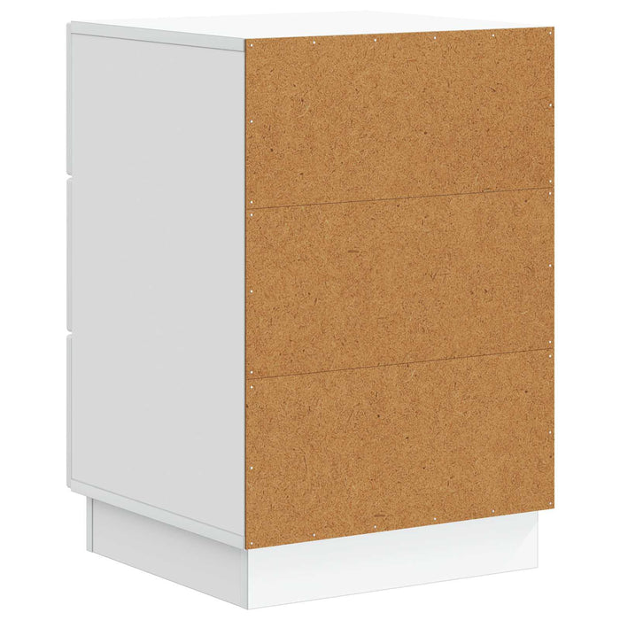Dulap de noapte cu sertar Alb 43 x 41 x 63,5 cm Lemn prelucrat - WALTI WALTI
