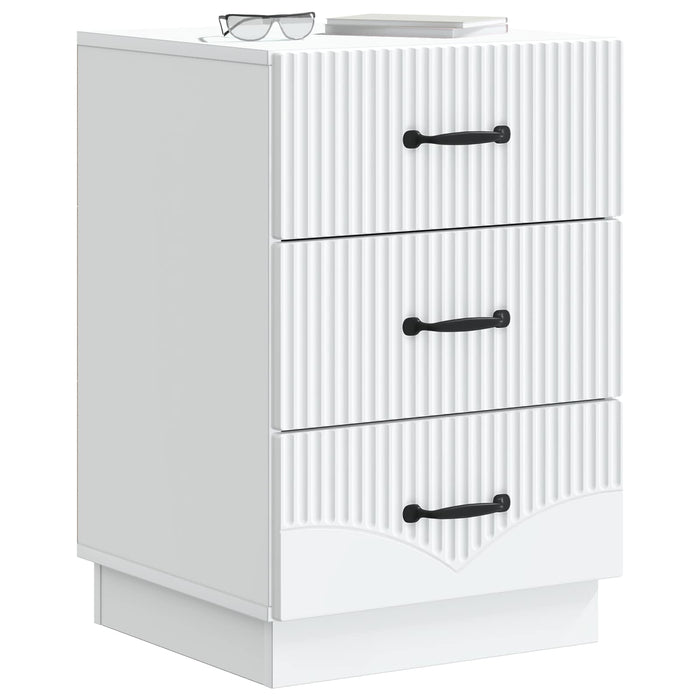 Dulap de noapte cu sertar Alb 43 x 41 x 63,5 cm Lemn prelucrat - WALTI WALTI