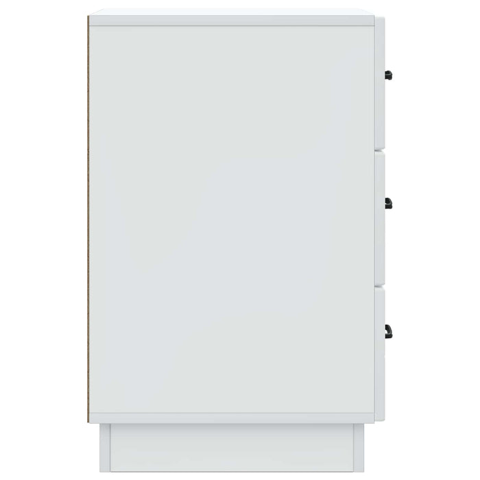 Dulap de noapte cu sertar Alb 43 x 41 x 63,5 cm Lemn prelucrat - WALTI WALTI