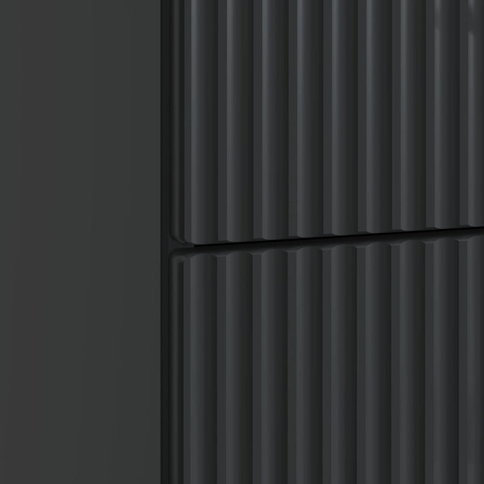 Dulap de noapte Negru 43 x 41 x 63,5 cm Lemn prelucrat - WALTI WALTI
