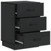 Dulap de noapte Negru 43 x 41 x 63,5 cm Lemn prelucrat - WALTI WALTI