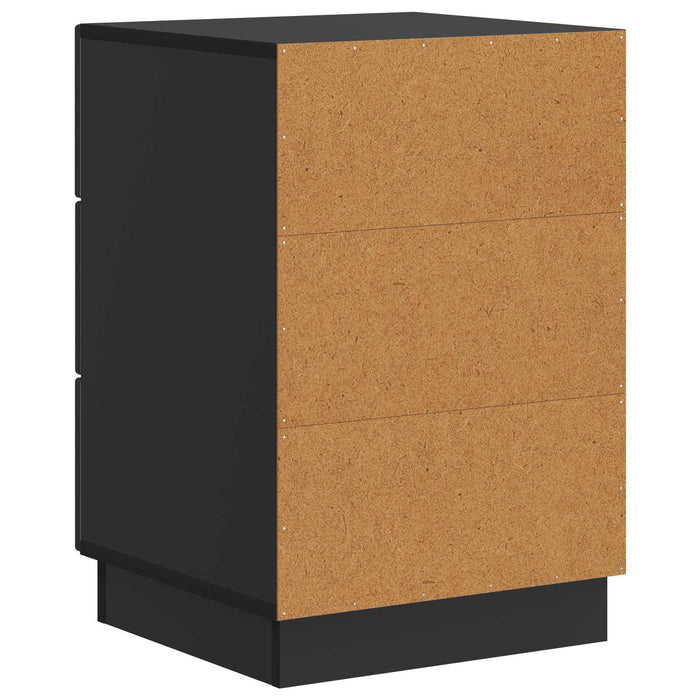 Dulap de noapte Negru 43 x 41 x 63,5 cm Lemn prelucrat - WALTI WALTI