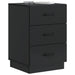 Dulap de noapte Negru 43 x 41 x 63,5 cm Lemn prelucrat - WALTI WALTI