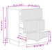Dulap de noapte Negru 43 x 41 x 63,5 cm Lemn prelucrat - WALTI WALTI