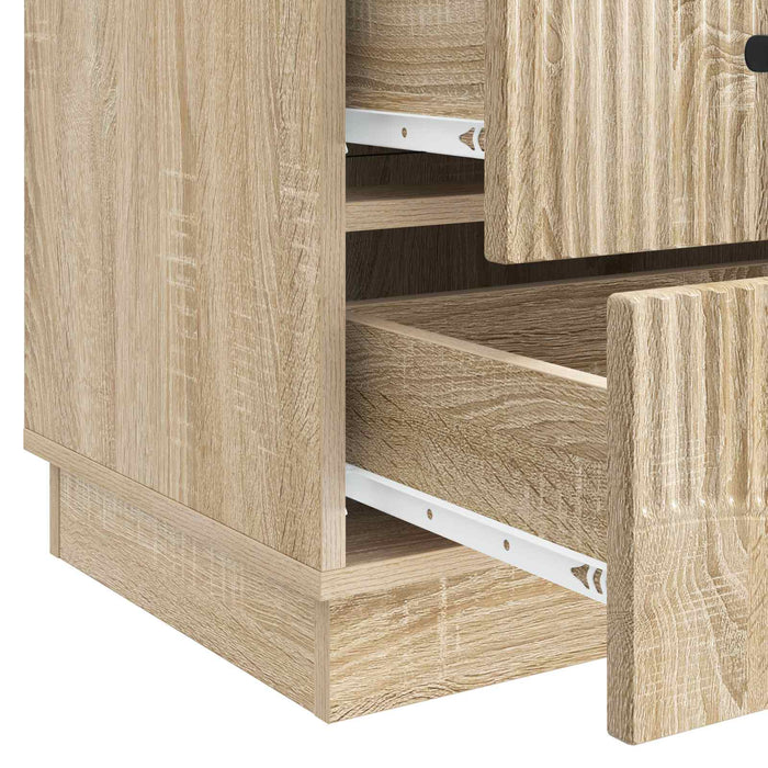 Dulap de noapte Stejar Sonoma 43 x 41 x 63,5 cm Lemn prelucrat - WALTI WALTI