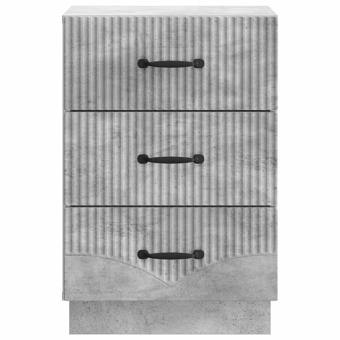 Dulap de noapte Gri Beton 43 x 41 x 63,5 cm Lemn prelucrat - WALTI WALTI