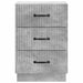 Dulap de noapte Gri Beton 43 x 41 x 63,5 cm Lemn prelucrat - WALTI WALTI